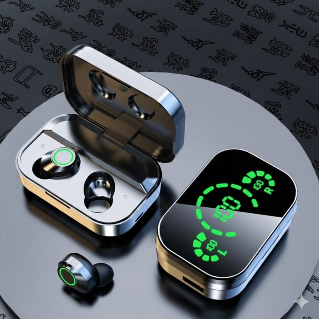 Auriculares TWS Bluetooth Q37XF - Estuche LED Premium